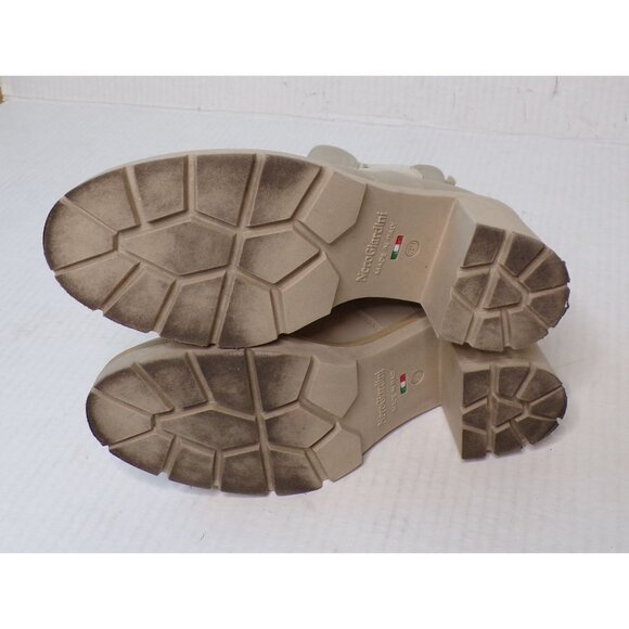 NEROGIARDINI Heeled Leather Chelsea Boot Booties Beige Khaki 9 - Picture 12 of 13